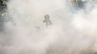 Полицията в Йордания използва вчера сълзотворен газ за да разгони