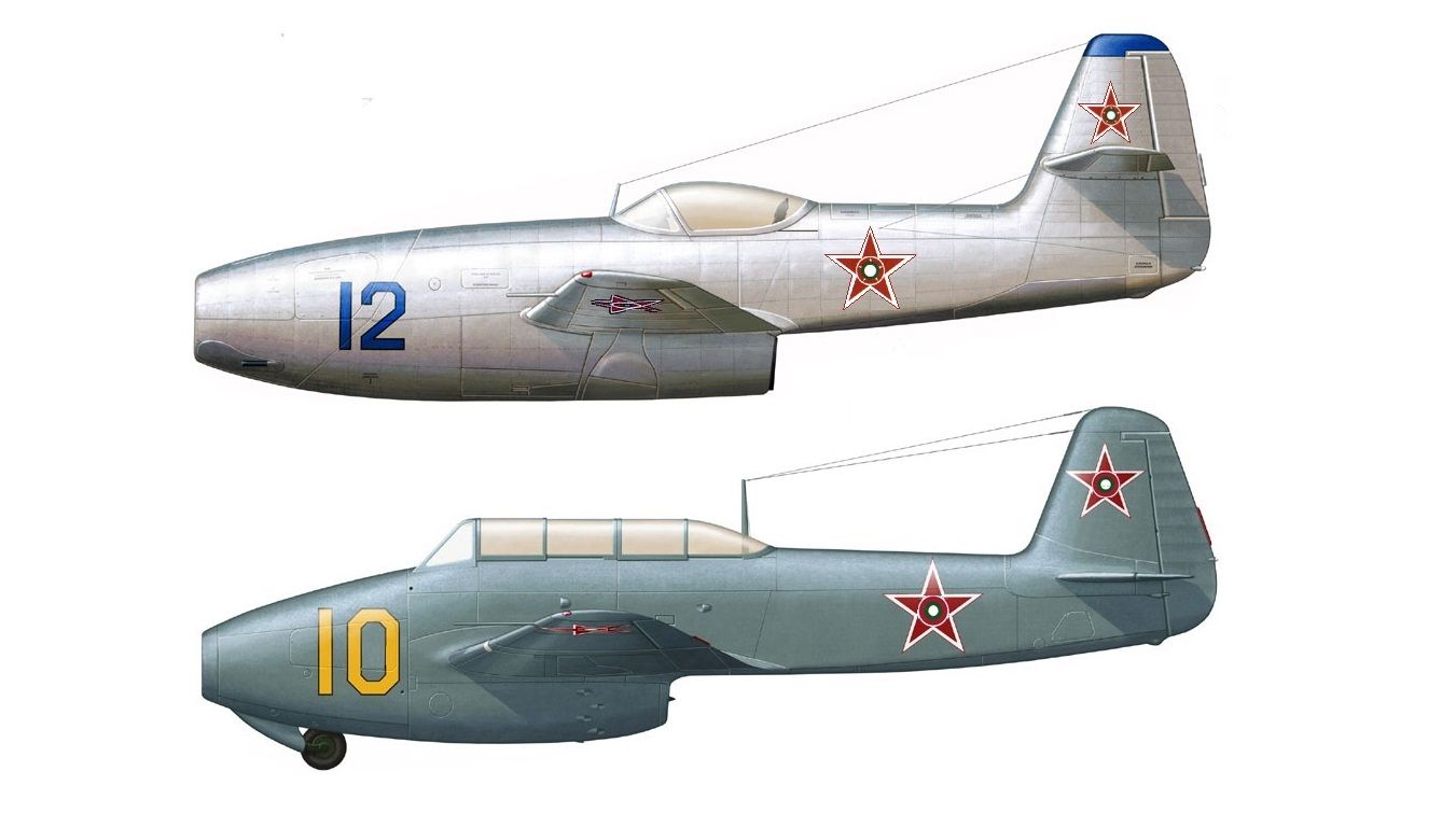 Така изглеждат първите реактивни самолети в родните ВВС - Як-23 и Як-17
