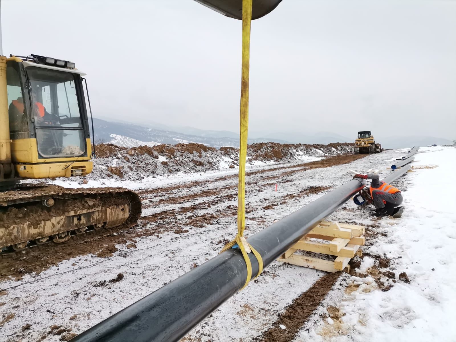 Разширението на газопреносната система край Пирдоп