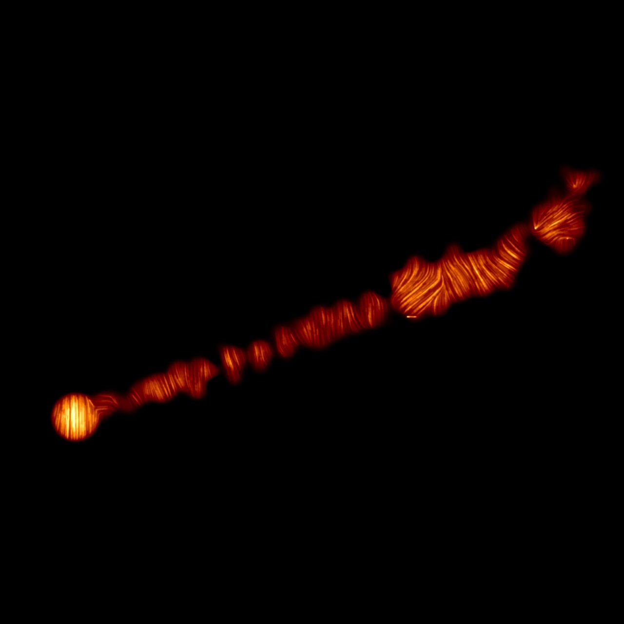 Енергийните струи от центъра на галактиката М87 и тяхната поляризация