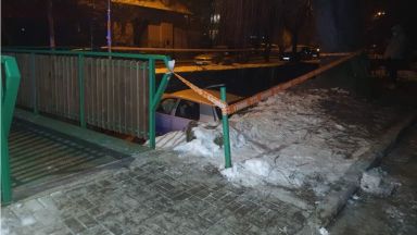 Кола падна в корито на река в София Инцидентът се