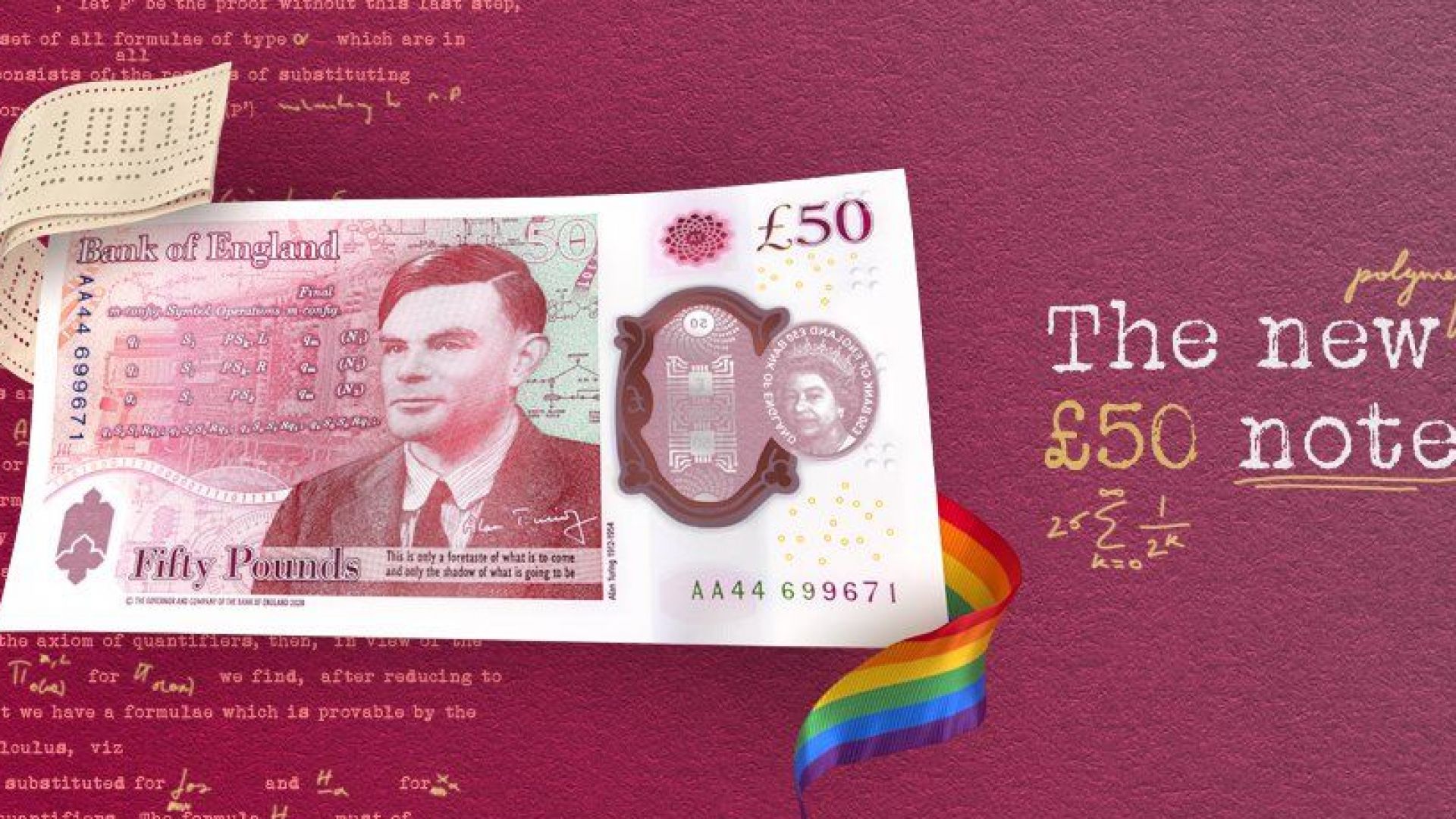 Алън Тюринг - лицето на новата банкнота от £50