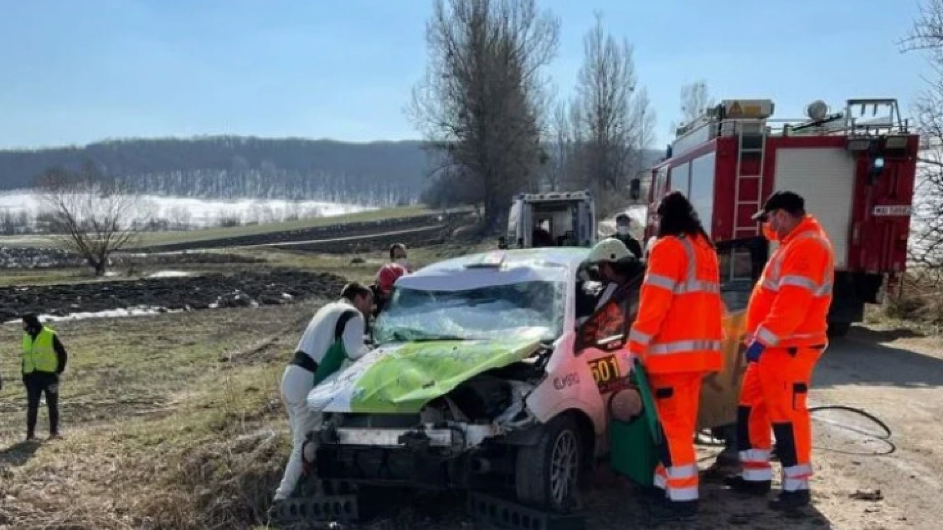 Наш автомобилист е в болница след тежка катастрофа в Румъния
