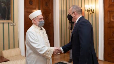 Президентът Румен Радев се срещна днес с главния мюфтия д р