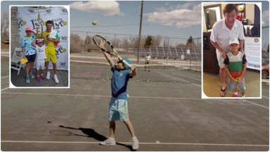 Светът говори за Тео - български феномен, който играе тенис и с двете ръце