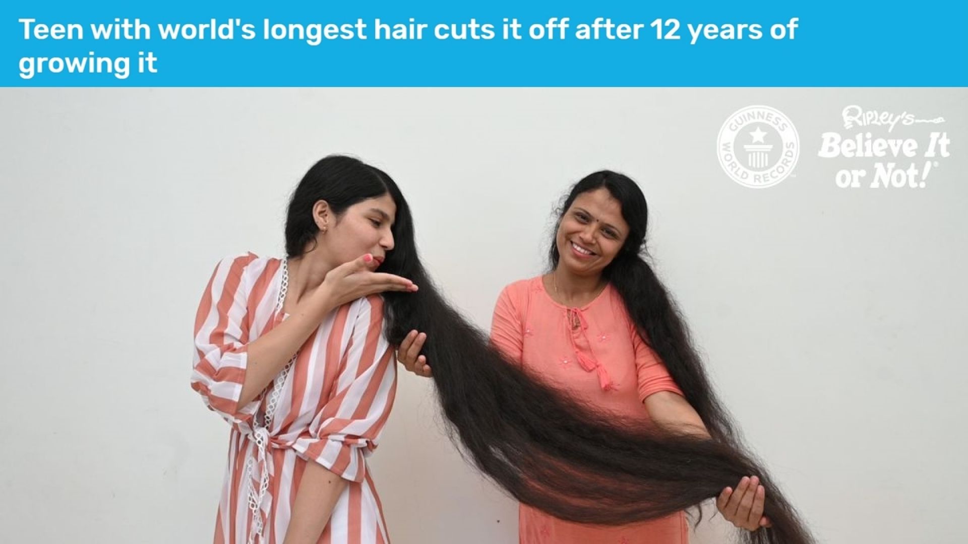 Момичето с най-дълга коса я отряза (видео)