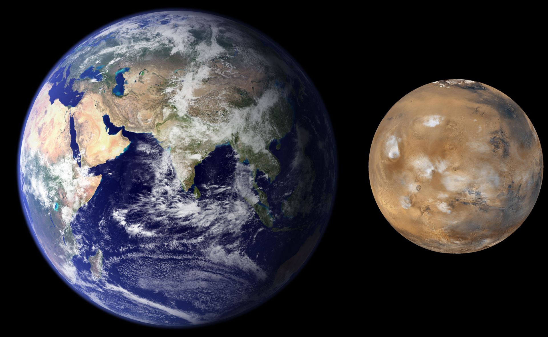Земята и Марс