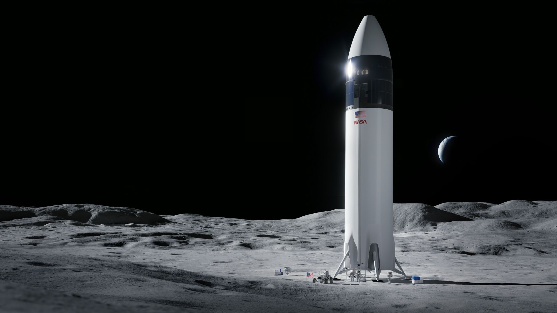 SpaceX трябва да разработи системата за пилотирано кацане на Луната