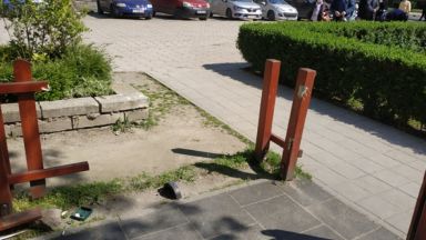 За пореден път е извършена вандалска проява в центъра на