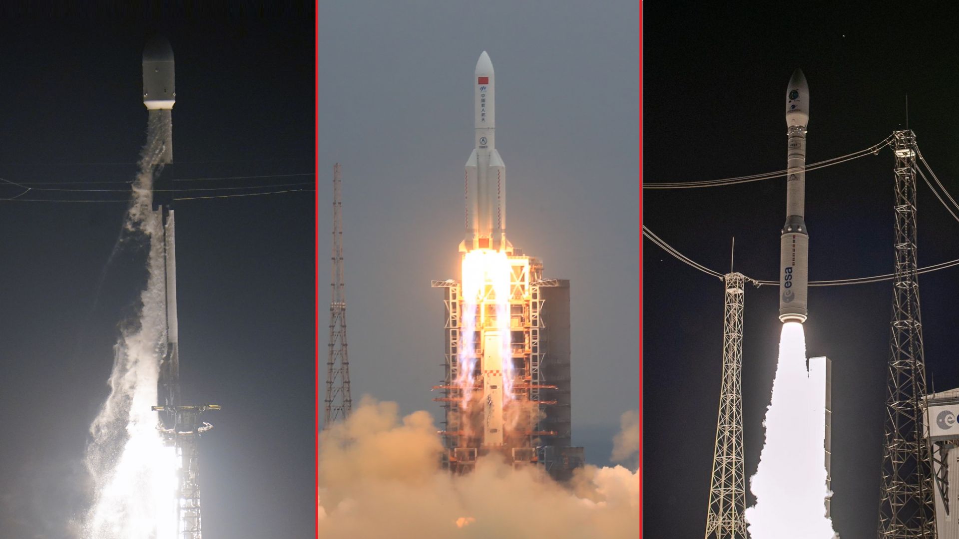 3 ракетни старта за един ден (видео и снимки)