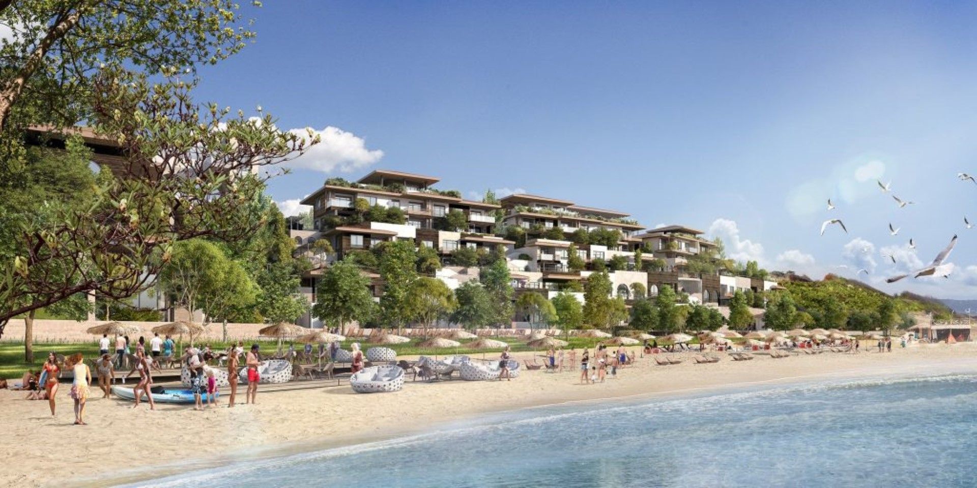 Проект: Общ изглед на курорта с прилежащ плаж