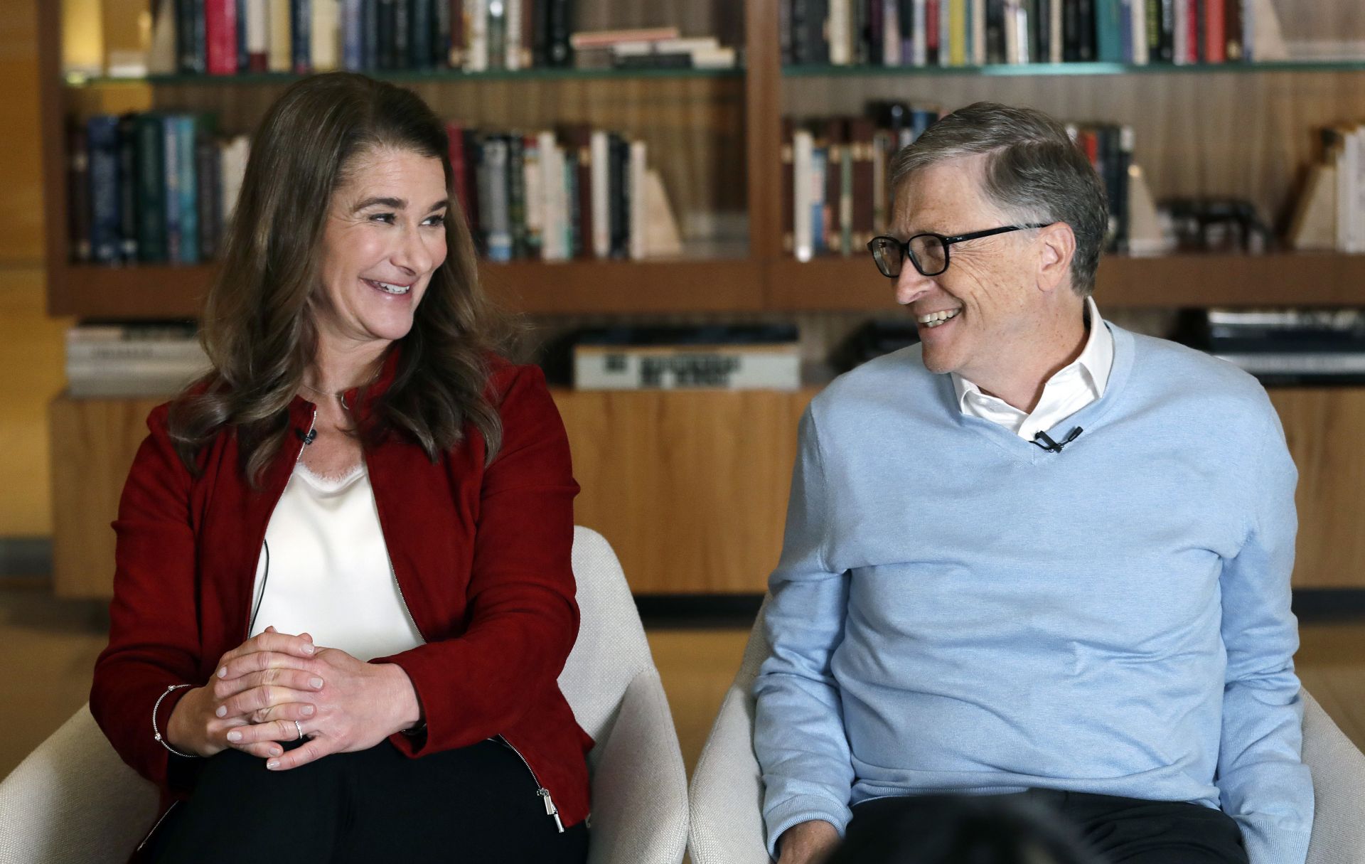 Семейство Гейтс по време на интервю през февруари 2019 година