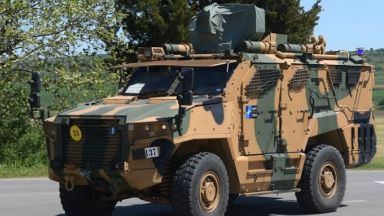 Военнослужещи и военна техника от Съвместните сили на НАТО с