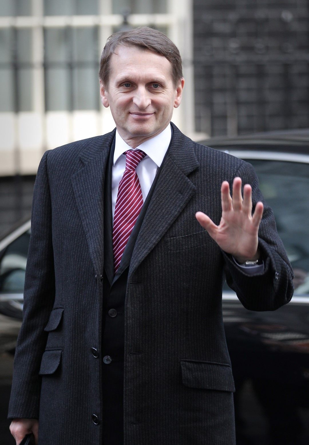Сергей Наришкин в сравнително далечната 2010 г.  - на 19 октомври гостува на "Даунинг стрийт" в Лондон като шеф на президентската администрация в Кремъл