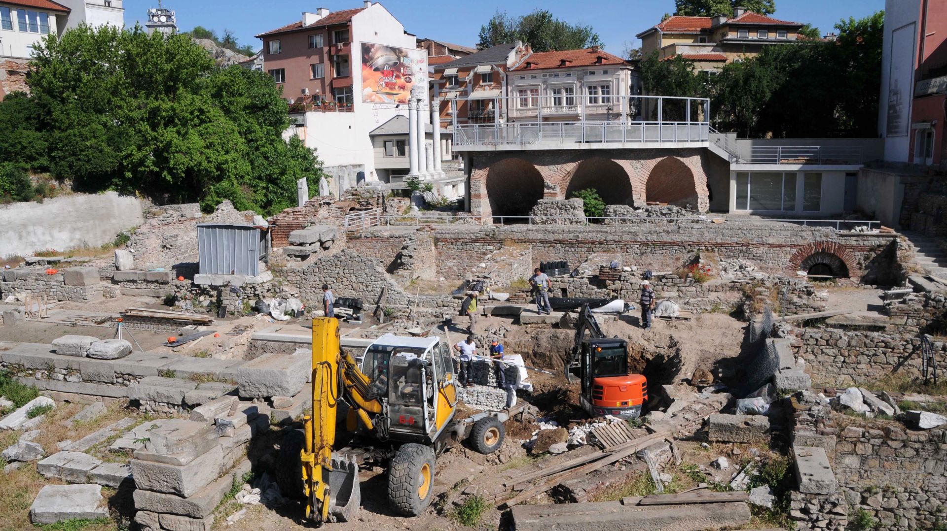 Завършват до дни реставрацията на Античния одеон в Пловдив 