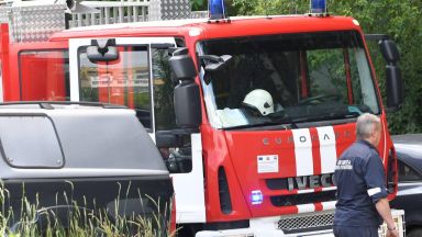 Катастрофа между микробус и противопожарен автомобил на кръстовището на булевардите