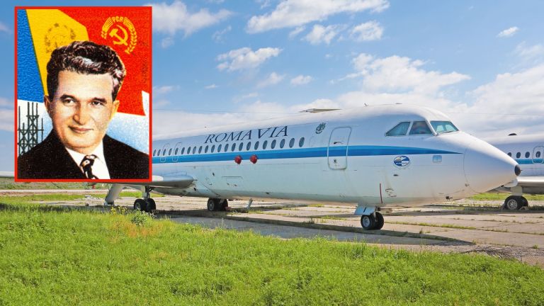 Президентският самолет и лимузината на румънския комунистически диктатор Николае Чаушеску