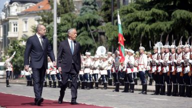 Португалският президент на визита у нас по покана на Румен Радев (снимки)