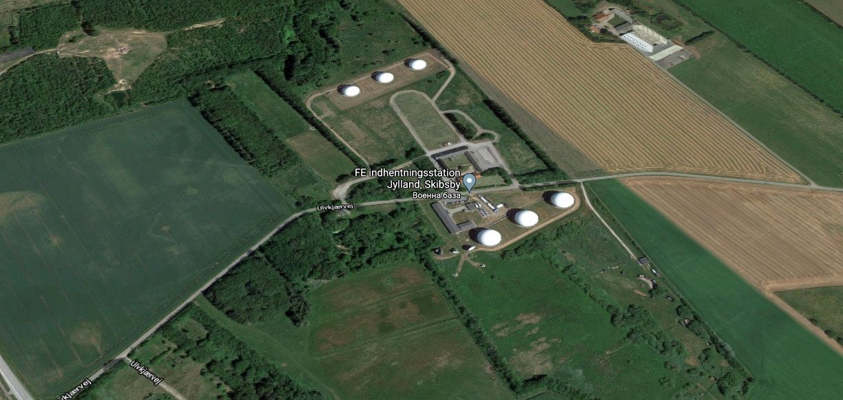 База с радари на датското разузнаване, намираща се в северните части на страната