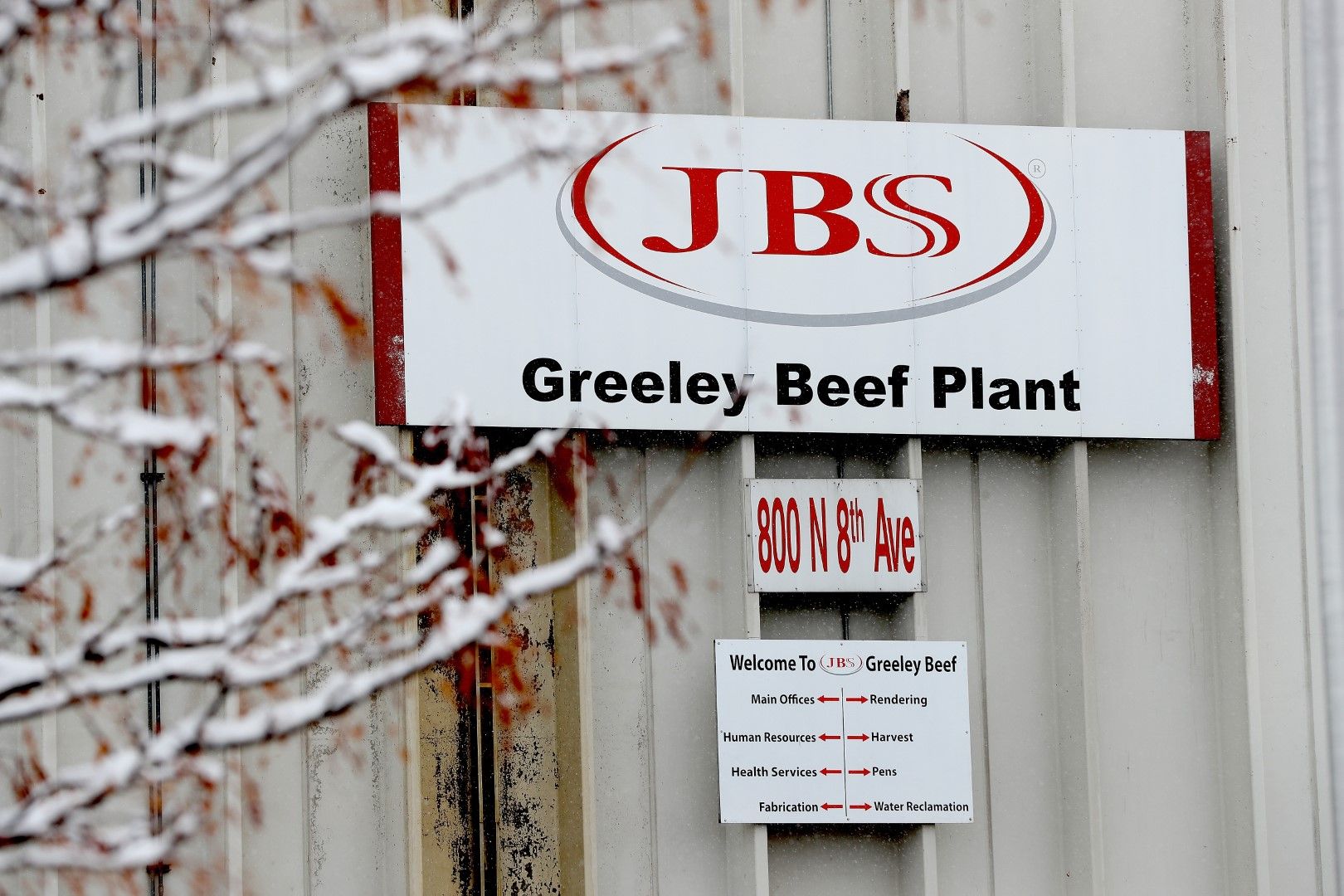 Заводът за преработка на месо на JBS в Грийли, Колорадо. Най-голямата месна компания в света бе атакувана от хакери
