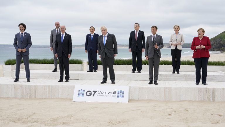 Британският премиер Борис Джонсън посрещна лидерите на страните от Г-7