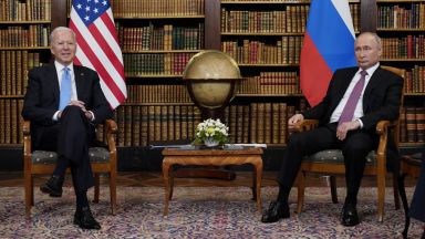 Президентът на САЩ Джо Байдън и руският му колега Владимир