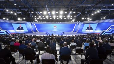 На конгрес на управляващата партия Единна Русия посветен на предстоящите