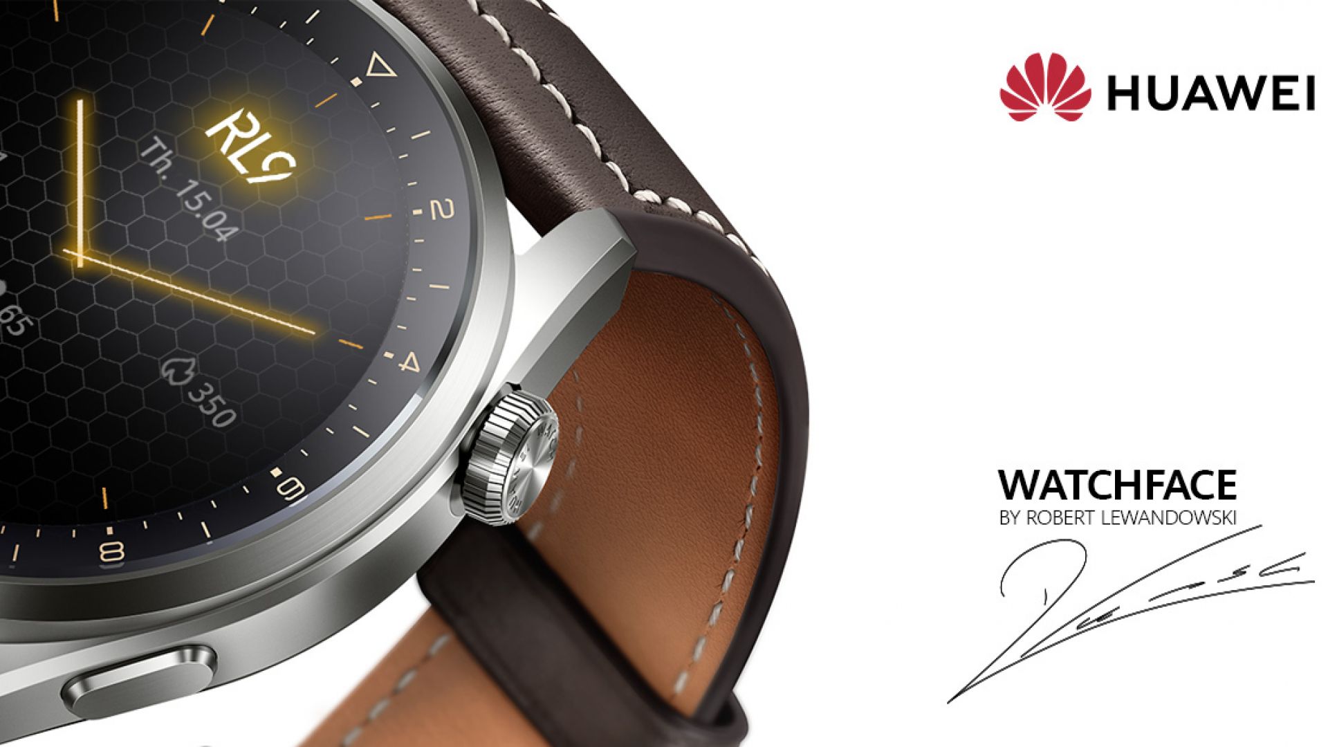Часовниците Huawei Watch 3 получават циферблат с подписа на Робърт Левандовски