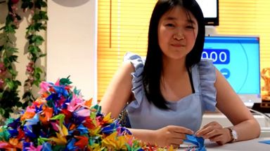 1000 жерава оригами за световен рекорд на Гинес