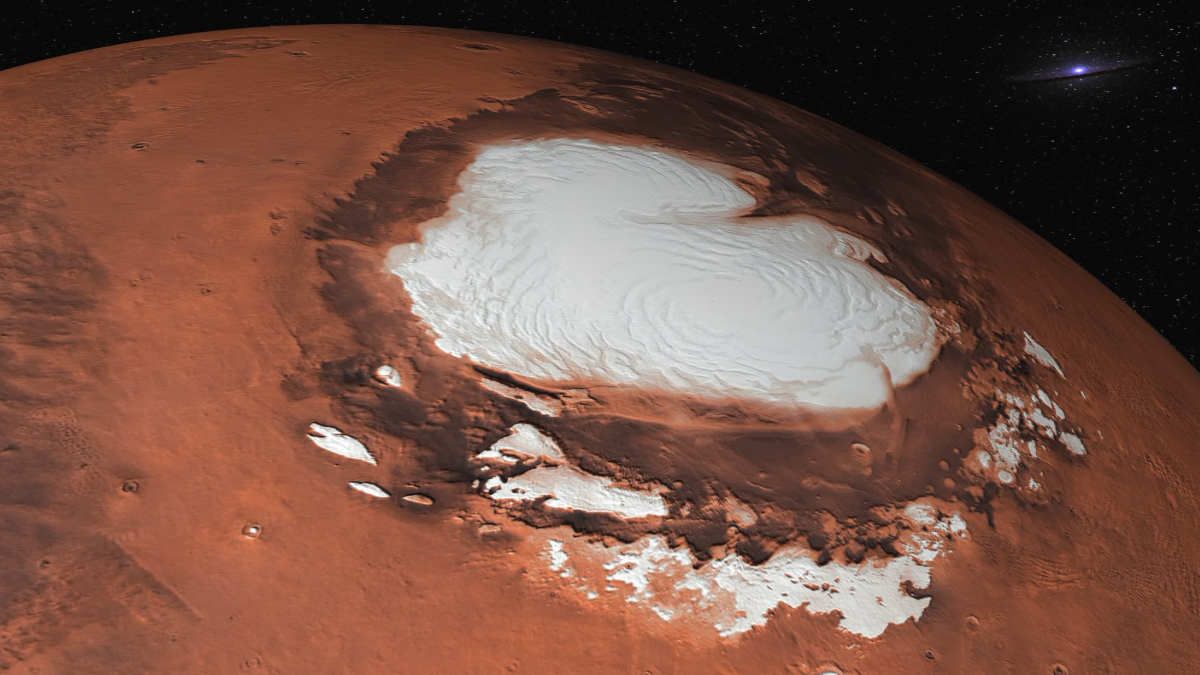Северният полюс на Марс