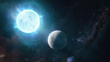 Откриха звезда с размерите на Луната 