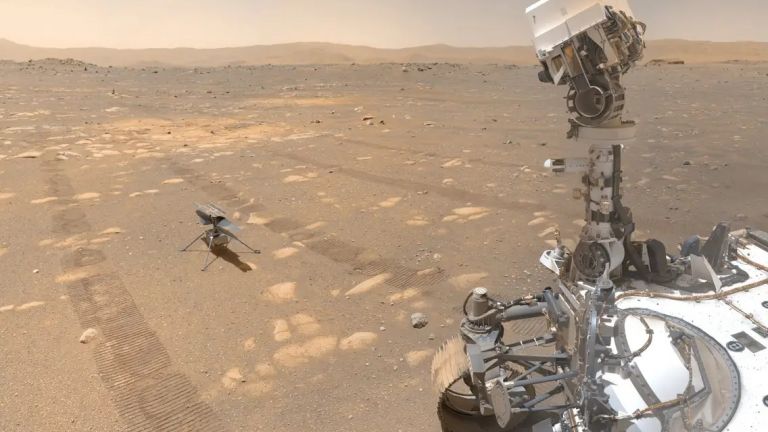 НАСА е възстановила контакт с хеликоптера си на Марс