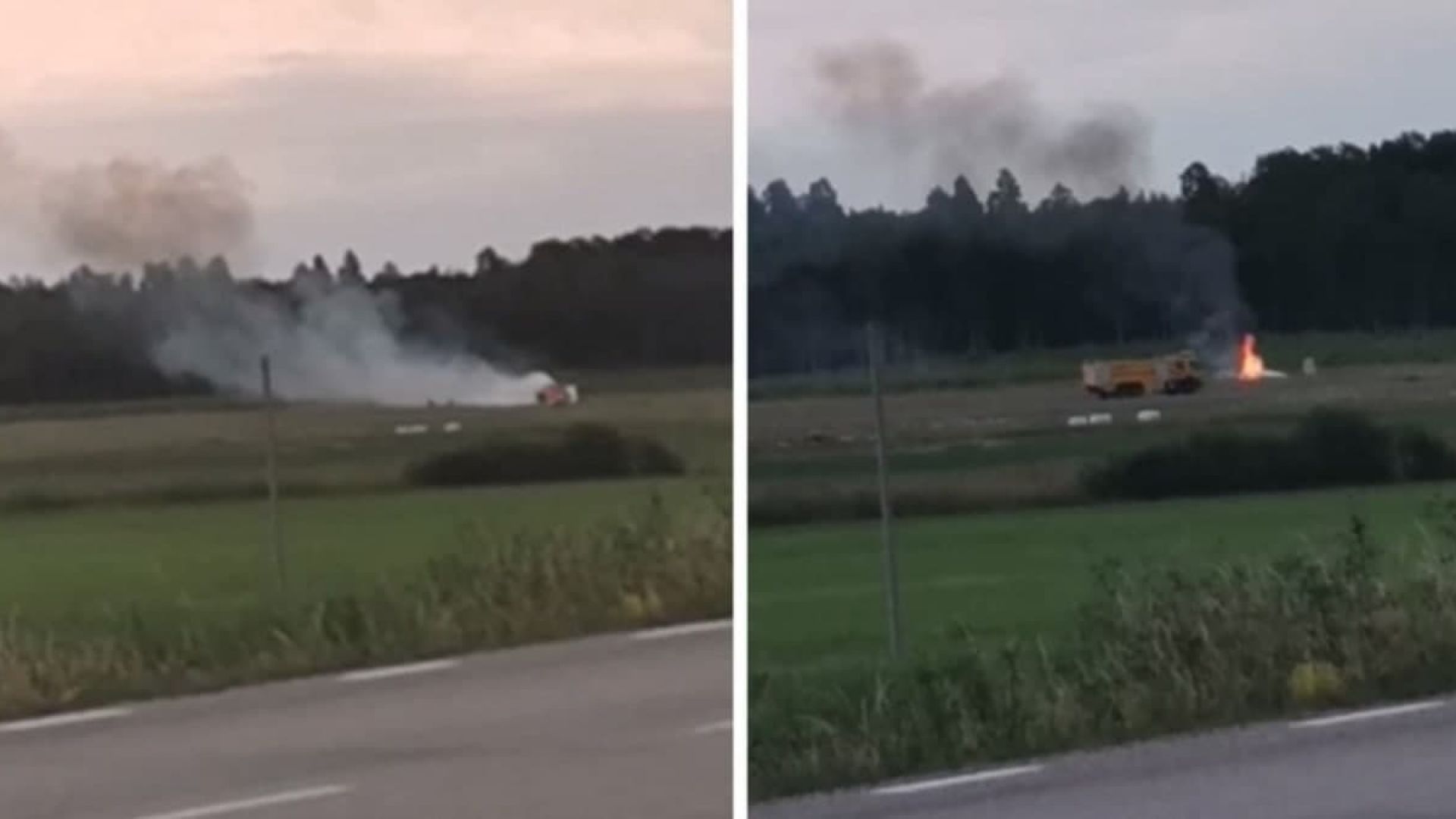 Самолет с парашутисти се разби в Швеция, 9 души загинаха (видео)