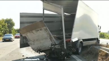 Катастрофа между два ТИР а в началото на изборния ден в Пловдивско Сблъсъкът