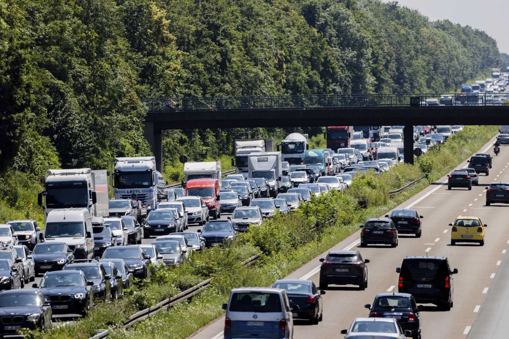 Задръстване по германска магистрала - типично за летните месеци