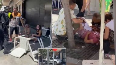 Най малко девет души пострадаха днес някои от които сериозно в