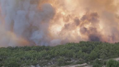 Най малко 50 ранени и хиляди евакуирани заради голям горски пожар
