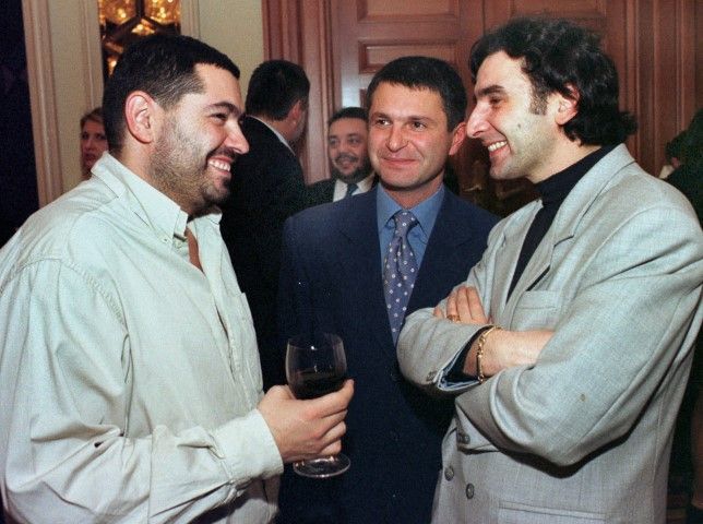  16 декември 2003 година С Нико Тупарев и Мартин Захариев (вдясно) 