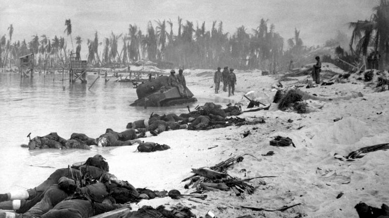 About 111,000 American soldiers died in the battles for the islands in the Pacific Ocean