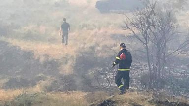 Пожарът край санданското село Петрово при който загинаха двама горски