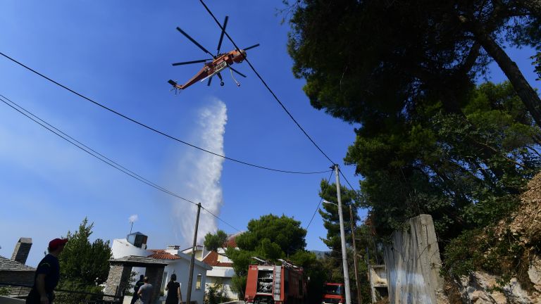 A fire plane crashed on the island of Zakynthos