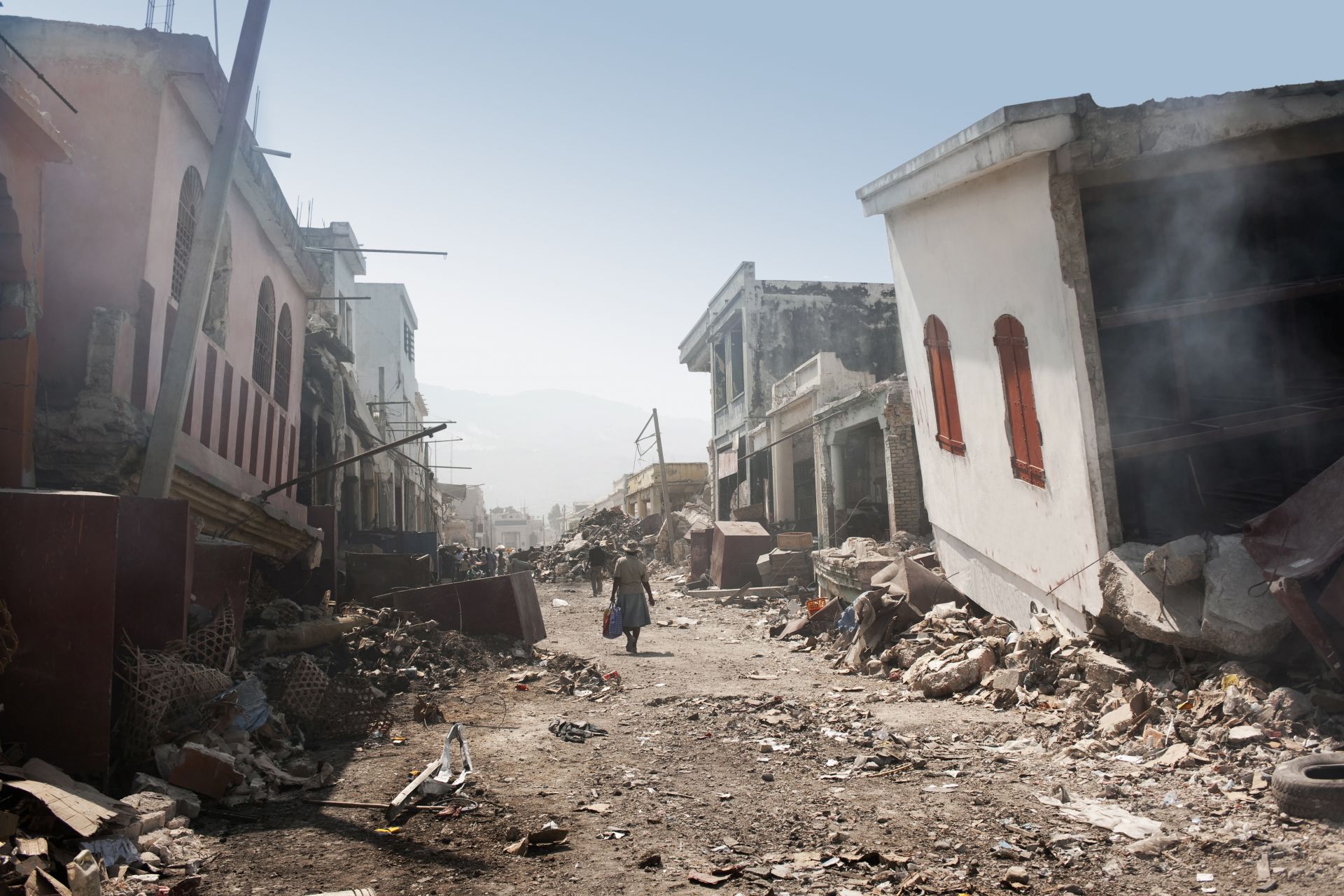 След труса в Хаити 