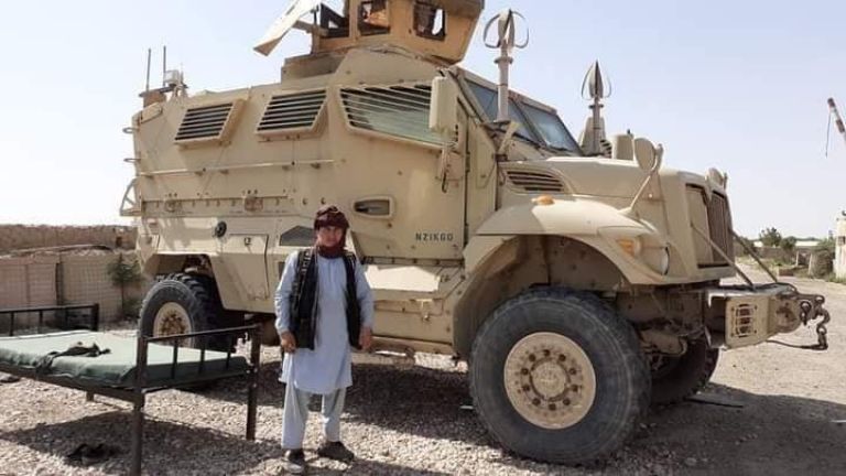 One of the many American war machines captured by the Taliban