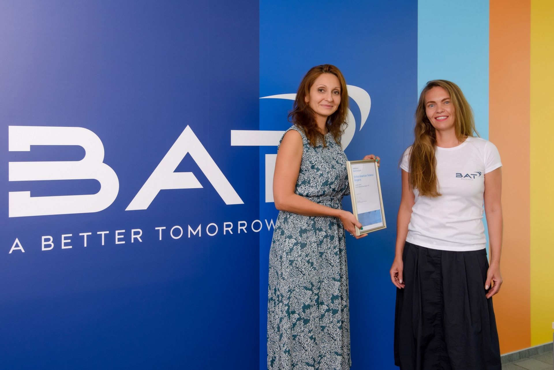 Престижното отличие беше връчено от ARS Bulgaria на изпълнителния директор на БАТ България Мила Маречкова