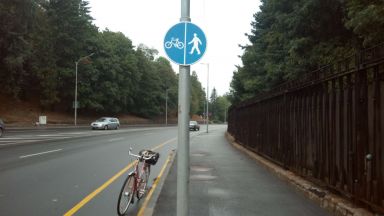 Велоалея в София е така направена че в части от