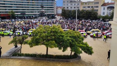 При засилени мерки за сигурност започна Националния протест на ресторантьори