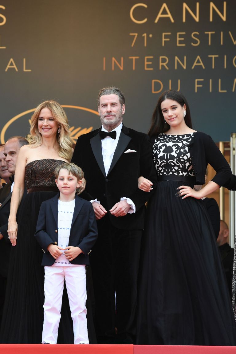 Kelly, Benjamin, John and Ella in Cannes in 2018.