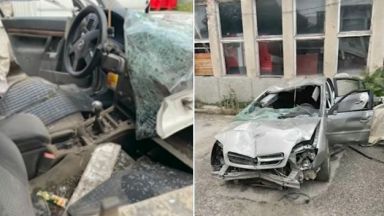 Мъж оцеля по чудо след като е бил засечен на