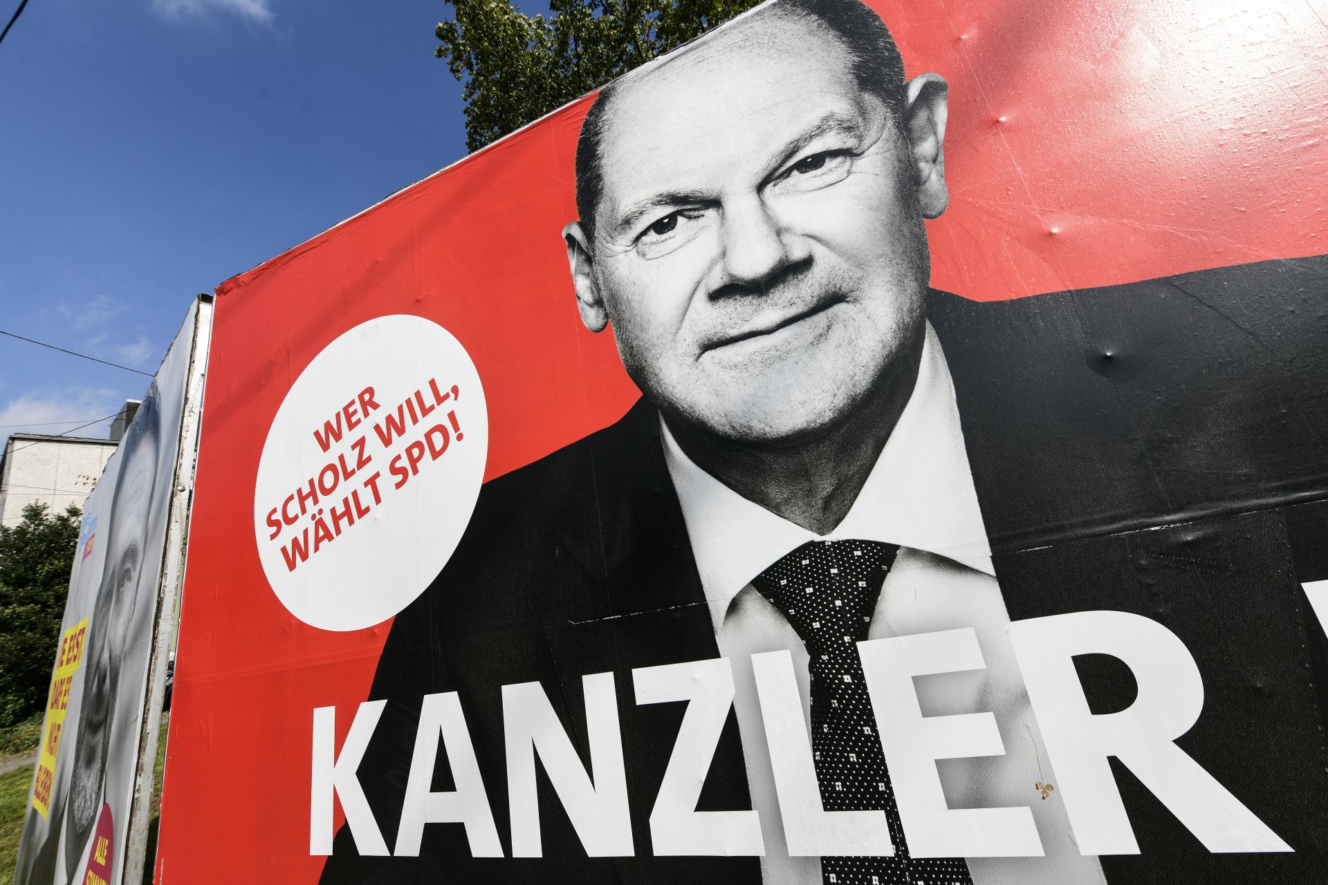 "Който иска Шолц, избира ГСДП", пише на предизборния плакат 