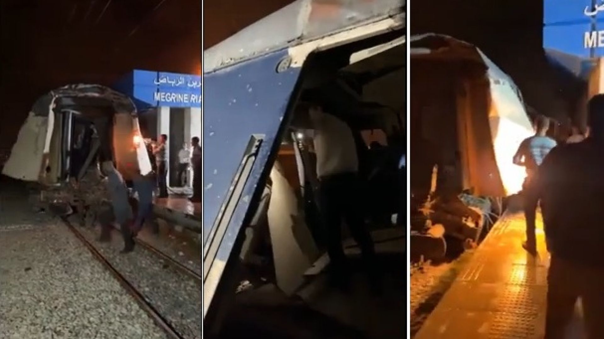 Машинист се вряза в пътнически влак в Тунис, над 30 са ранени (снимки/видео)